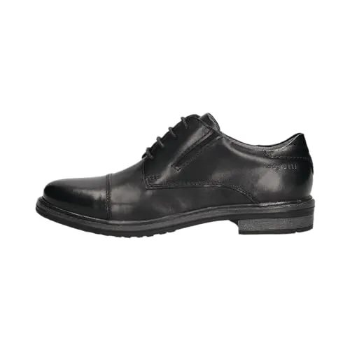 bugatti Herren Businessschuhe - Elegante Schnürer in Schwarz - Herren-Schnürhalbschuhe mit normaler Weite und praktischem Schnürsenkelverschluss, ideal für Büro und besondere Anlässe.