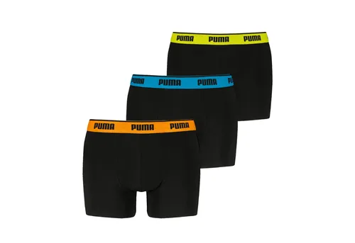 PUMA Boxer Boxershorts Men Herren Everyday Unterhose 3er Pack - Damenmode, aus Bio-Baumwolle mit komfortablem Baumwollstretchgewebe für optimalen Tragekomfort und Soft-Touch-Finish.