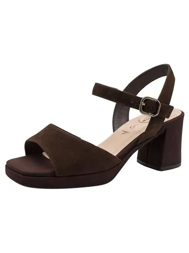 Tamaris COMFORT Damen Sandal Heel MOCCA SUEDE 38