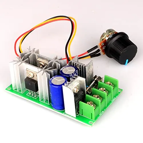 Gebildet DC Motor Controller 12V-48V, 20A - Hochleistungs PWM Regler - Drehzahlregler für DC Motoren, 12V-48V, 20A. Einstellbare Geschwindigkeit und automatische Sicherung bieten Sicherheit und Flexibilität für verschiedene Anwendungen.