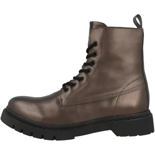 Tamaris Damen Stiefelette Blockabsatz mit Wechselfußbett, DARK BRONCE, EU 38 - Wanderschuhe mit hochwertigem Synthetik-Obermaterial und bequemem Blockabsatz für optimalen Tragekomfort. Der praktische Reißverschluss sorgt für eine individuelle Passform.