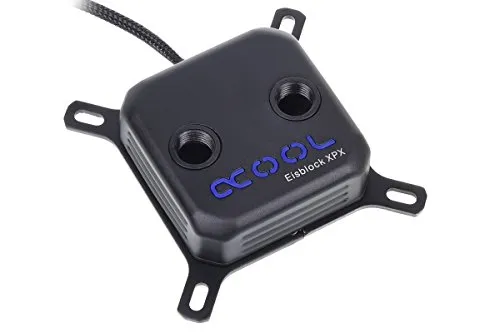 Alphacool 12565 Eisblock XPX CPU - Wasserkühlung für Intel und AMD - Eleganter Kühler mit innovativer Rampen-Technik für optimale Kühlleistung. Kompakt und leistungsstark, ideal für Gaming- und High-Performance-PCs. Maße: 65x65x30mm, kompatibel mit zahlreichen Intel- und AMD-Systemen.