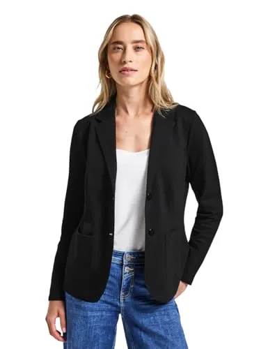 Street One Damen 2116815 Basic Blazer, Schwarz, Größe 34 von Street One