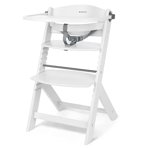 KikkaBoo NORDY Holz-Hochstuhl für Babys – Verstellbarer Kinderstuhl bis 35 kg