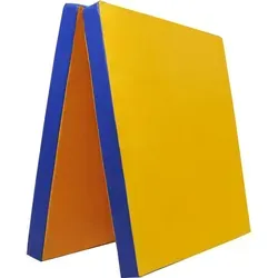 Grevinga® Klappbare Turnmatte RG 35 | 200 x 100 x 8 cm | GELB-BLAU