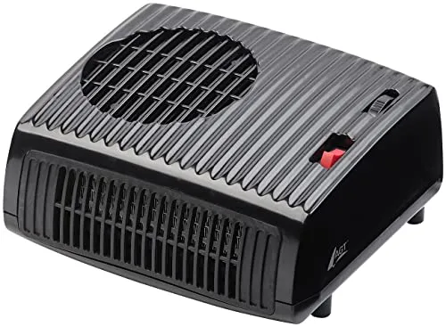 AGT Elektrischer Keramik-Zusatzheizlüfter - Sonstige Kategorie, leistungsstarker Heizlüfter mit 2 Heizstufen und 1.850 Watt für schnelles Enteisen von Autoscheiben.