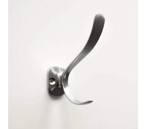 K&L Wall Art Wandhaken Edelstahl Kleiderhaken Wandgarderobe rostfrei Silber Garderobe Flur, (Haken, 1-St., 1), inkl Dübel, Schrauben