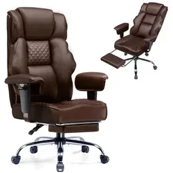 GTPLAYER Gaming Stuhl mit Taschenfederung, ergonomischer Bürostuhl in Braun - Ergonomischer Bürostuhl mit integrierter Taschenfederung, höhenverstellbaren Armlehnen und extra breiter Sitzfläche. Ideal für komfortables Arbeiten und Gaming, erhältlich in Kunstleder oder Stoff.