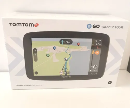 TomTom GO Camper Tour - 6 Zoll Camping Navi für Wohnmobile, spezielle Routen und kostenlose Karten-Updates für Europa