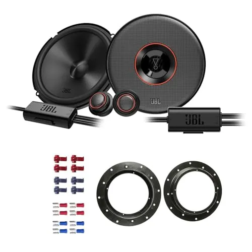 JBL Club 64C Lautsprecher mit Einbauset passend für VW Volkswagen T5 Transporter 2003-2015 Türen vorne 420 Watt 165mm 2 Wege Kompo
