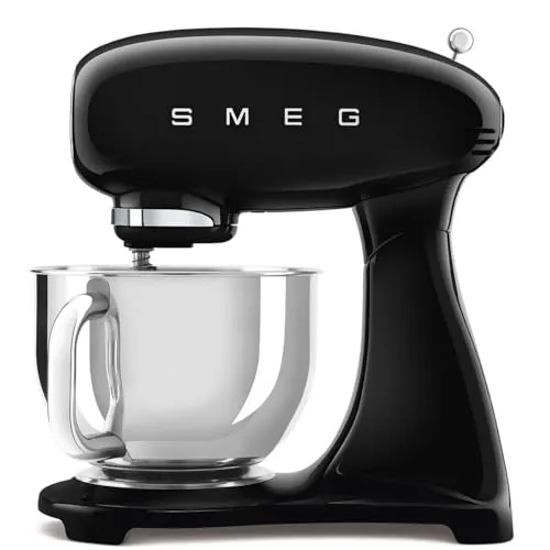 Küchenmaschine, 4,8 l, 1000 W, Schwarz, SMF05BLU SMEG