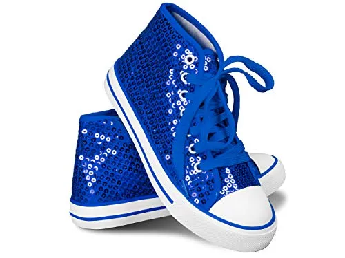 Think Jeck! Pailletten Schuhe Damen Glitzer Sneaker Halbhoch (Blau, 40) - Setzen Sie ein glitzerndes Statement mit unseren Pailletten Sneakern – perfekt für Partys und besondere Anlässe. Die hochwertigen Materialien garantieren einen hohen Tragekomfort und die farbenfrohe Vielfalt lässt keine Wünsche offen.