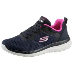 Skechers Damen Sneakers Marine Hot Rosa 38 EU - Damen-Sneaker aus hochwertigem Material, ideal für Sport und Freizeit mit bequemer Passform und modernem Design.