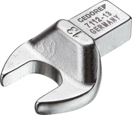 Gedore Einsteck-Maulschlüssel 13 mm - 7689010 - Drehmoment-Schlüssel mit 9 x 12 mm 4-kant Aufnahme, ideal für präzise Anwendungen und hohe Langlebigkeit.