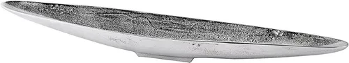 MichaelNoll Dekoschale Schiffchen aus Aluminium Silber - 80 cm - Dekoschale in Schiffchen-Design, handgefertigt aus Aluminium. Mit 80 cm Länge ein luxuriöser Blickfang für jede Einrichtung. Ideal zur Dekoration oder als Schlüsselablage.