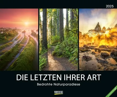 Bedrohte Naturparadiese 2025: Großer Wandkalender mit spektakulären Naturaufnahmen. PhotoArt Kalender. Querformat: 55 x 45,5 cm