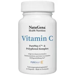 Vitamin C Kapseln - Arzneimittel mit PureWay-C® für eine starke Immunabwehr, 90 vegane Kapseln für eine 30-Tage-Versorgung, ideal für Ihre Gesundheit.