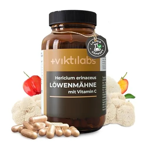 Löwenmähne Kapseln mit Acerola – Hochdosiert & Vegan