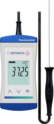 Senseca ECO 121-3 Alarmthermometer -70 - 250°C - Temperaturmessgerät mit präzisen Pt1000 Sensoren, ergonomischem Design und IP 65/67 Schutz, ideal für zuverlässige Messungen in anspruchsvollen Umgebungen.