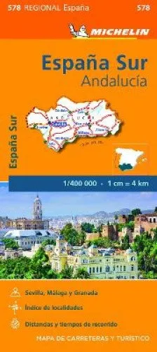 Andalucia - Michelin Regional Map 578: Map [Sheet Map]