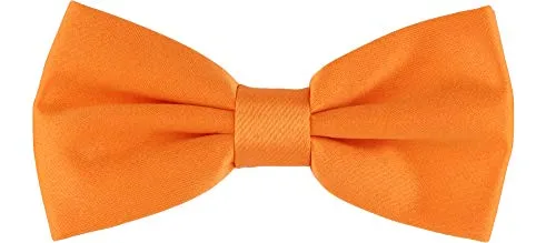 Ladeheid Fliege Kinder Jungen mit einstellbarem Band für Anzug festlich Kinderfliege Mode für Jungs MJ (10cm x 5cm) (10cm x 5cm, Orange)