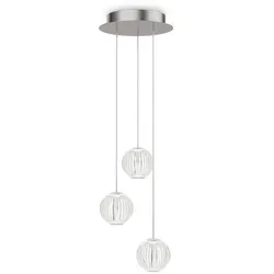 Produktbild Ideal Lux Led-Hängeleuchte, Klar, Metall, Kunststoff, F, 230 cm, Lampen & Leuchten, Innenbeleuchtung, Leuchten nach Räumen, Esstischlampen