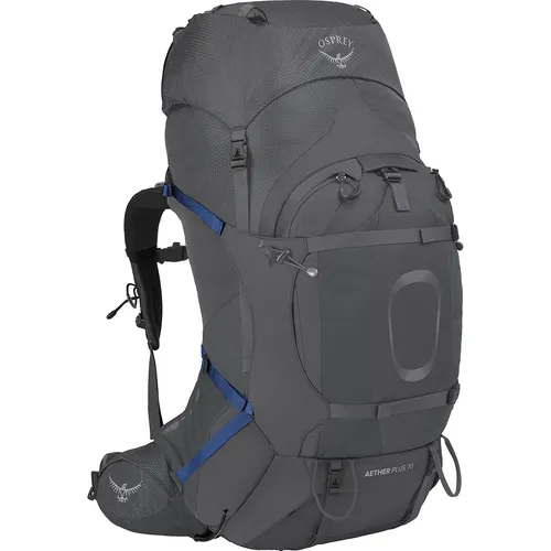 Osprey Aether Plus 70 - Der vielseitige Trekkingrucksack - Rucksäcke für Abenteuer mit abnehmbarem Deckel, anpassbaren Gurten und stabiler Lastenverteilung – ideal für lange Trekkingtouren!