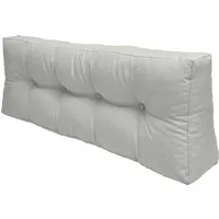 Produktbild Beautissu Sitzkissen ECO Elements, Palettenkissen Rücken 120x40x10cm, Hellgrau