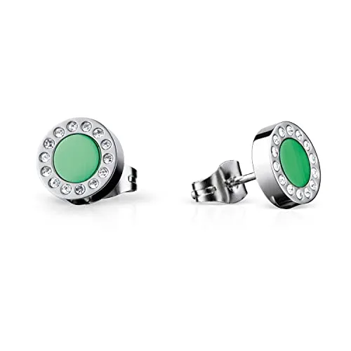 BERING Damen Ohrring - silber glänzend 707-155-05 - Ohrringe für Damen aus 925er Silber, mit gefassten Steinen verziert. Teil der Arctic Symphony Kollektion - für einen glanzvollen Auftritt und individuelle Kombinationsmöglichkeiten.