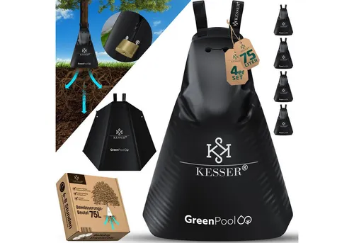KESSER Tropfer Baum-Bewässerungssack 4-tlg. Set in schwarz von Kesser