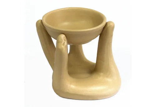 Bali-Homedecor Duftlampe Hand Duftlampe - Braun