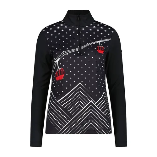 CMP Damen Softech Rollkragen Skipulli - Warm und Funktional - Outdoor Hoodie für Damen mit innovativer Dry Function, ideal für kalte Tage beim Skifahren oder Wandern.