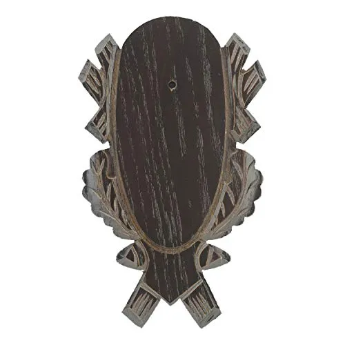 EUROHUNT Trophäenschild Rehbockbrett Eiche 4 (Dunkel/21x12 cm)