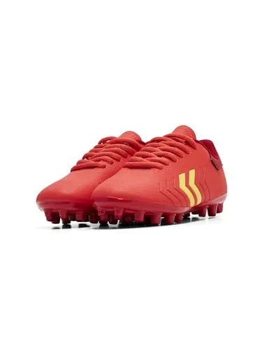 hummel HATTRICK MG LC JR Fußballschuhe für Jugendliche - Robuste Fußballschuhe mit Multi-Ground-Sohle, strapazierfähigem Kunstleder und sicherem Klettverschluss für optimalen Halt auf dem Platz.
