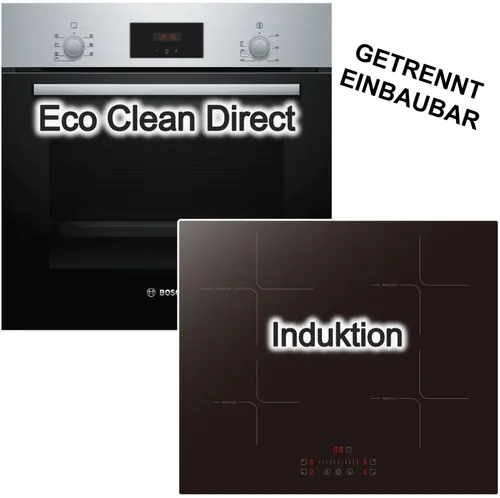 Bosch Induktions Herd Set Autark mit Backofen 60cm