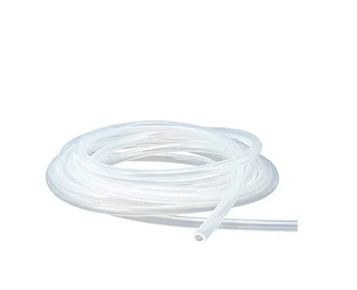 Antrella Flexibler Silikonschlauch Lebensmittelqualität 2mm ID x OD 4mm Wandstärke 1mm Wasserleitung, transparenter Schlauch 2 Meter Länge