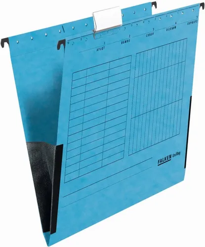 Original Falken 5er Pack Hängetasche UniReg - DIN A4, aus Recycling-Karton mit Blauer Engel Zertifizierung, ideal für umweltbewusste Organisation