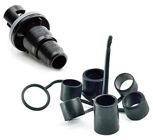 wellenshop Schlauchboot Ventiladapterkralle Ø17 & 21mm + Luftpumpen Adapteraufsatz