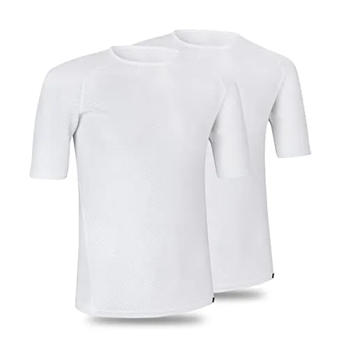 GripGrab Ultralight Mesh SS Base Layer 2er Set Herren - Fahrradbekleidung, atmungsaktive und leichte Funktionsshirts für optimalen Tragekomfort beim Radfahren