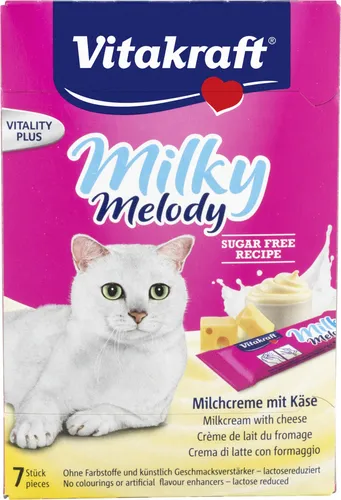 Vitakraft Milky Melody Katzensnack Milchcreme mit Käse 70g