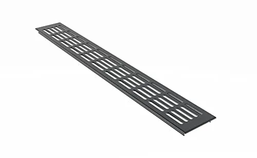 MS Beschläge Alu-Lüftungsgitter 80 x 1200 mm Anthrazit RAL 7016