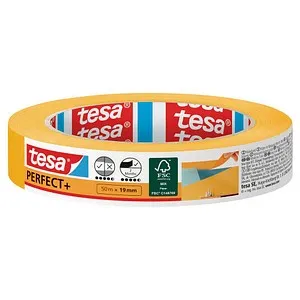 tesa PERFECT+ Kreppband orange 19,0 mm x 50,0 m 1 Rolle von tesa
