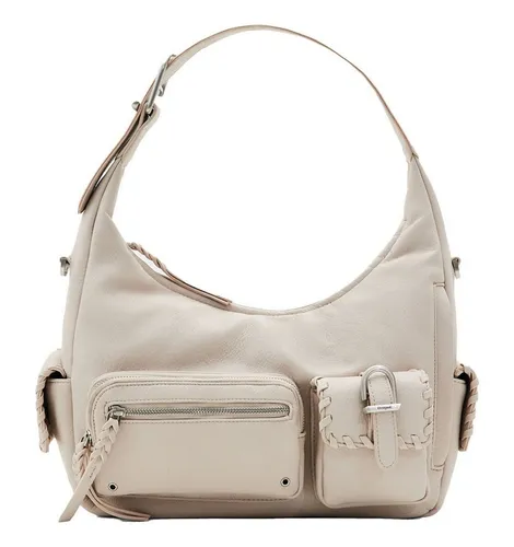 Desigual Women's Omnia Newport Schultertasche - Umhängetasche mit mehreren Außen- und Innentaschen, ideal für den täglichen Gebrauch. Verstellbare Henkel für individuellen Tragekomfort.