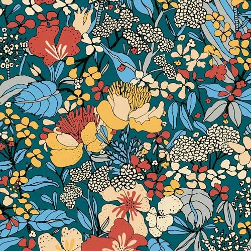 Architects Paper Dschungeltapete Floral Impression - Vliestapete für kreative Raumgestaltungen, mehrfarbig und ideal für Arbeitszimmer, Esszimmer und Flure. Bringen Sie Dschungel-Feeling in Ihr Zuhause!