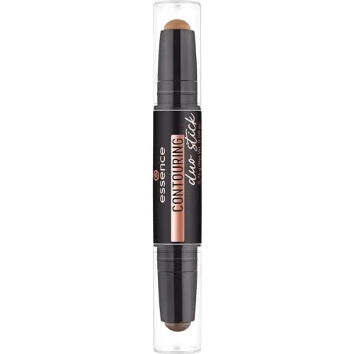 Produktbild essence CONTOURING duo stick, Konturstift, Nr. 50, Braun, mattierend, definierend, sofortiges Ergebnis, matt, vegan, ölfrei, ohne Parfüm, ohne Alkohol, 1er Pack (2.76g)