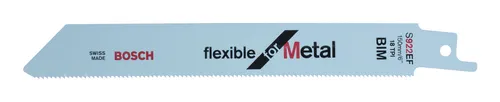Bosch S 922 EF Säbelsägeblätter - 25er-Pack für Metall - Hochwertige Säbelsägeblätter für Metall, ideal für präzise Schnitte und langlebige Anwendung in der Metallbearbeitung.