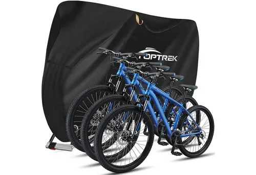 LuxusKollektion Abdeckhaube Fahrradabdeckung 3 Fahrräder 210D Oxford Wasserdicht 220x120x110cm
