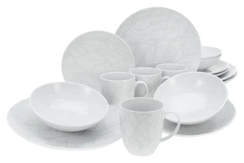 CreaTable 25868 Serie Blätter in weiß von CreaTable