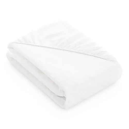 Todocama Matratzenschoner, verstellbar, Frottee, wasserdicht und atmungsaktiv, 3003 (alle Größen erhältlich) (Bett 90 x 190/200 cm), Weiß