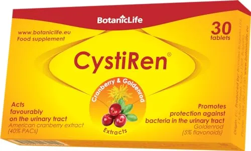 CystiRen – Nahrungsergänzungsmittel mit Cranberry- und Goldrutenextrakt